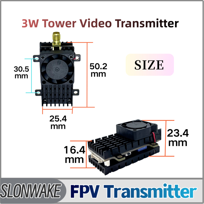 Fpv Drone Receiver - SLONWAKE 5.8G 3000mW シミュレーション VTX FPV