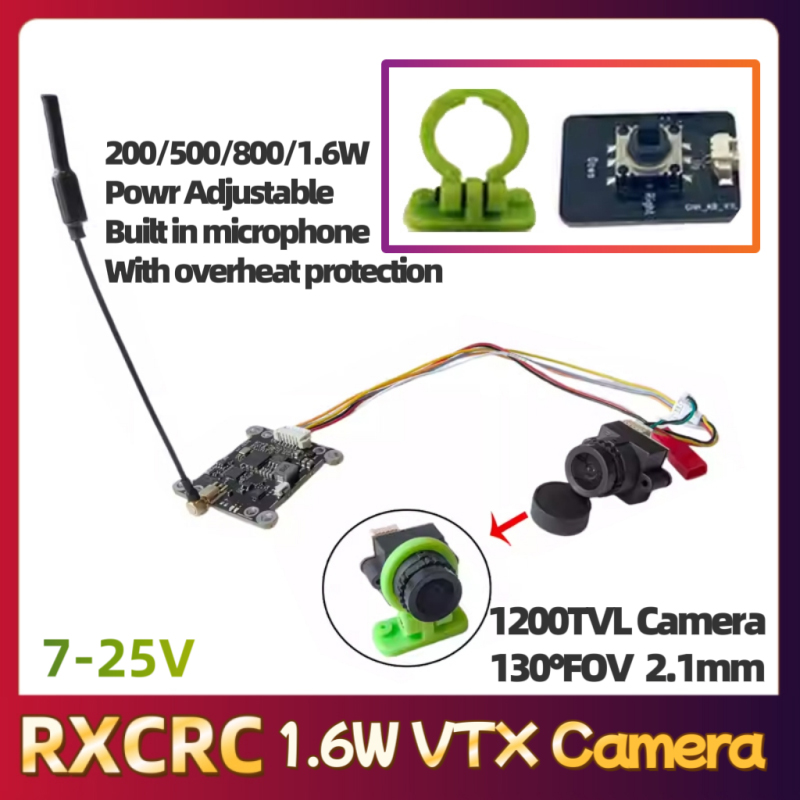 RXCRC 5.8G モジュール 48CH 1.6W VTX - Fpv Drone Receiver のレビューと価格